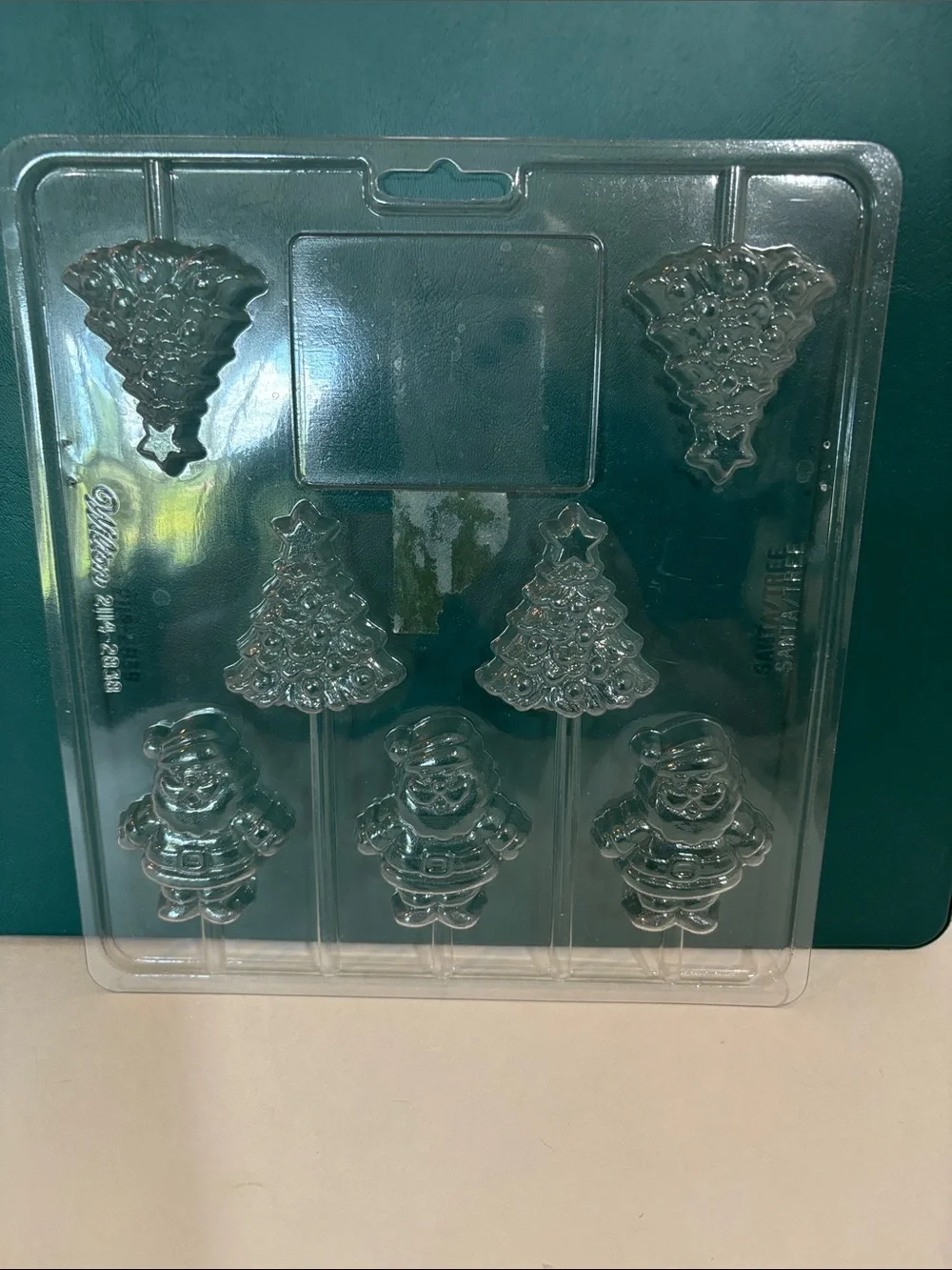 Assorted Holiday/winter Chocolate and Candy Molds - Clear and Gold Plastic